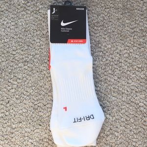 Nike white soccer socks